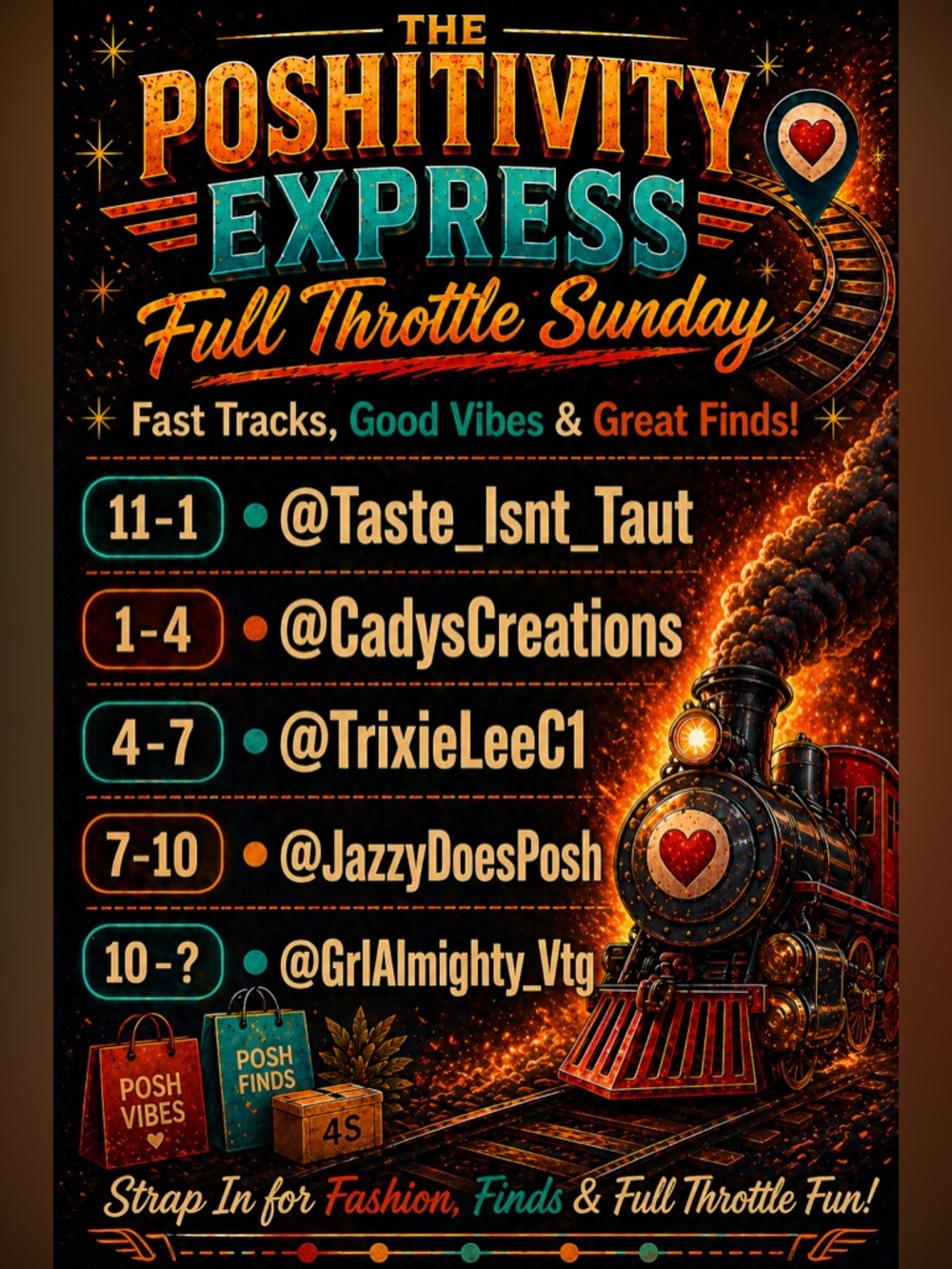 Join me for FABULOUS Train Share Shows!